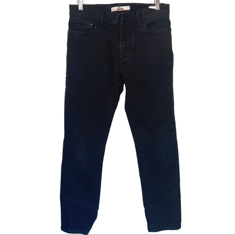 Tommy Hilfiger Men’s 31x30” Black Dark Wash Skinny Denim Jeans